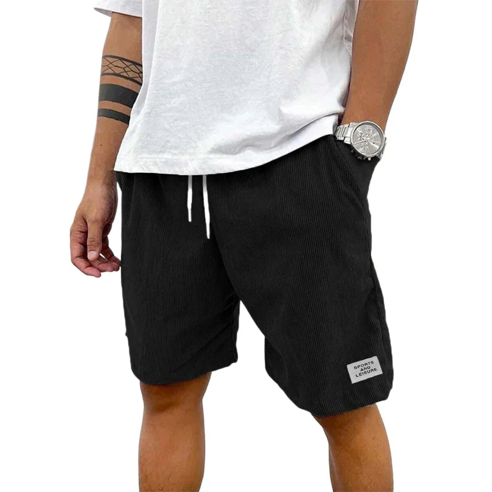 Men’s Premium Corduroy Summer Shorts – Casual Beach & Streetwear Style